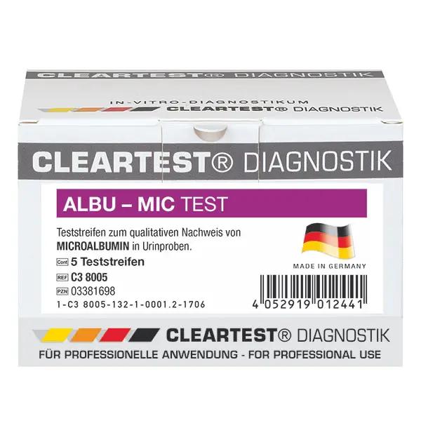 Cleartest - Albu-Mic, Nierenfunktions-Teststreifen