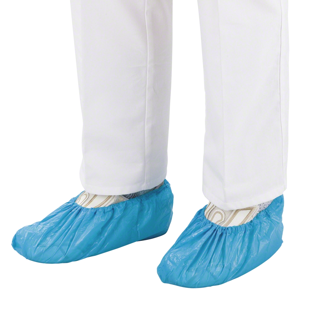 Folitex Shoe Covers  100 Stück - Überziehschuhe blau, Universalgröße