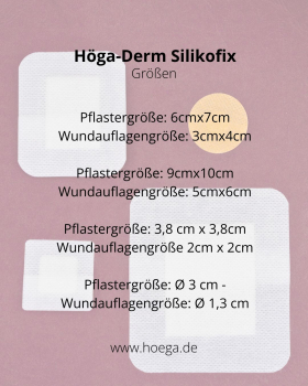 HÖGA-DERM Silikofix Skin Color - Hautfarbener steriler Wundverband, Ø 3 cm