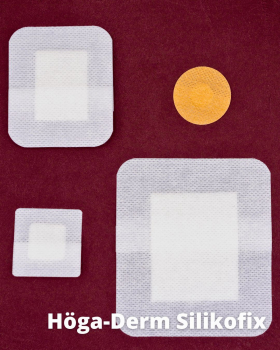 HÖGA-DERM Silikofix Skin Color - Hautfarbener steriler Wundverband, Ø 3 cm
