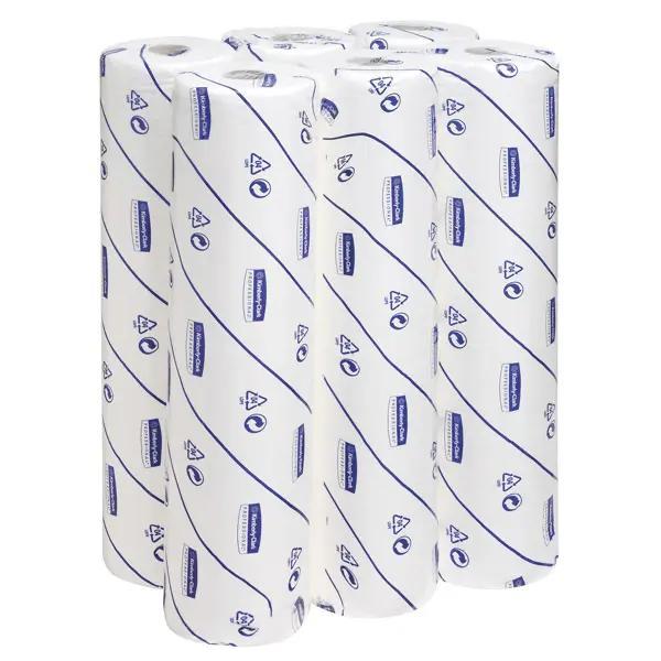 Preview: 6 Rollen ULTRA Ärzterollen - 3-lagiges weiches Tissue, 100% Recyclingmaterial