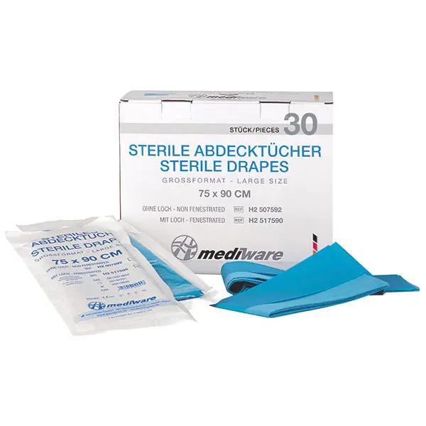 Abdecktücher/Lochtücher Großformat - Steril, einzeln im Peel-Pack
