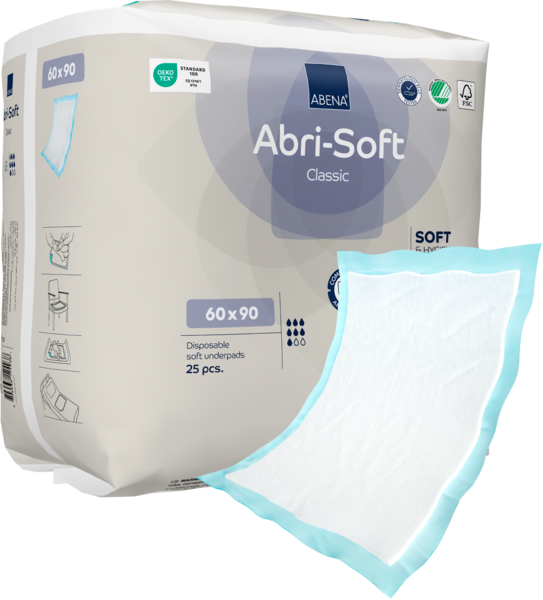 Preview: Abena Abri-Soft Classic - Einwegunterlage mit optimalem Auslaufschutz