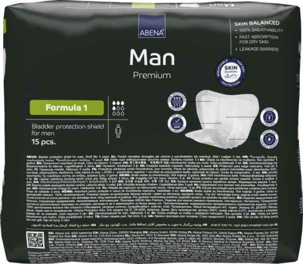 Preview: Abena Man Premium Formula - Inkontinenzeinlagen für Männer