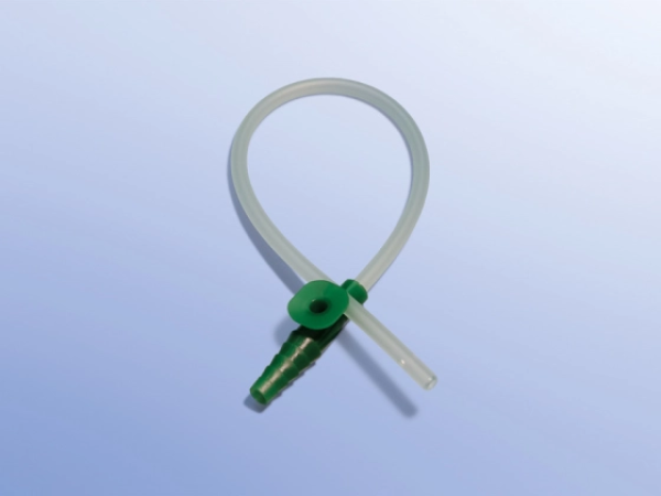 Absaugkatheter weich 27 cm, 2 Augen mit Fingertip - Steril, mit abgerundeter Spitze, 100St