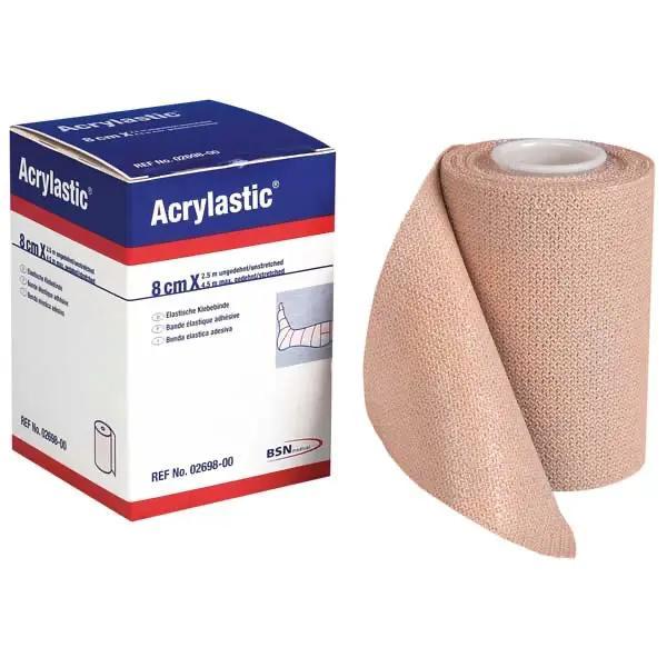Acrylastic - Besonders elastische, hautfreundliche Klebebinde, 100% Baumwolle (SSB-fähig)