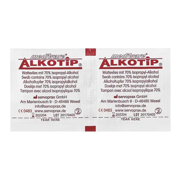 Preview: Alkotip ECO-Standard Alkoholtupfer (SSB-fähig)