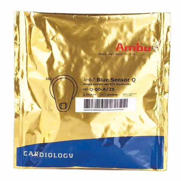 Ambu BlueSensor Elektrode - Typ: Q-00-A - Für Belastungs-EKG, Ruhe-EKG, Anästhesie