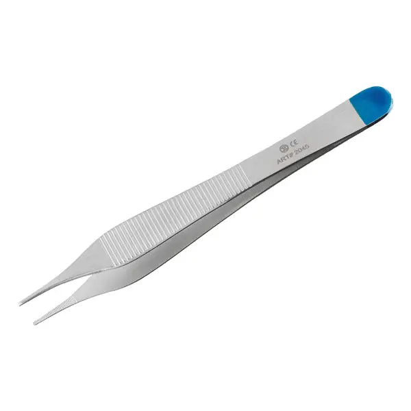 Anatom. Pinzette nach Adson - 12 cm Einmalistrument aus Metall, einzeln steril verpackt
