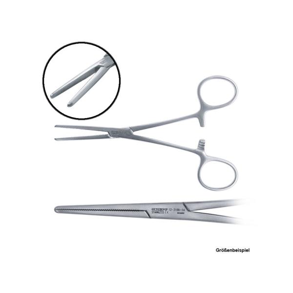 Arterienklemme Rochester Pean, 18cm - gerade, sterilisierbar 