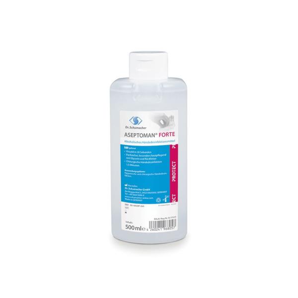 Aseptoman Forte - Alkoholische Händedesinfektion, 500 ml Spenderflasche