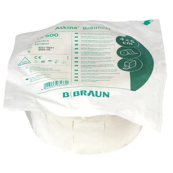 Preview: Askina Brauncel Zellstofftupfer B.Braun - Unsterile Zellstofftupfer von der Rolle