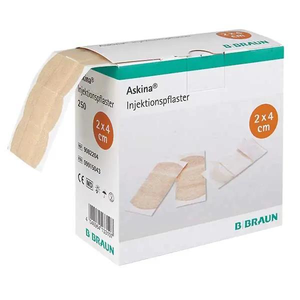 Askina Injektionspflaster - 2 x 4 cm für normale und sensible Haut (SSB-fähig)