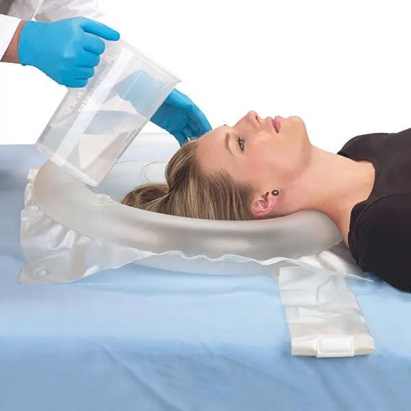 Preview: Aufblasbares Haarwaschbecken - Aus kräftigem Vinyl, Durchmesser 52 cm