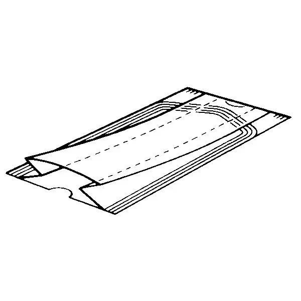 Preview: Autoclav Sterilisationsbeutel mit Falte - fertig geschnitten