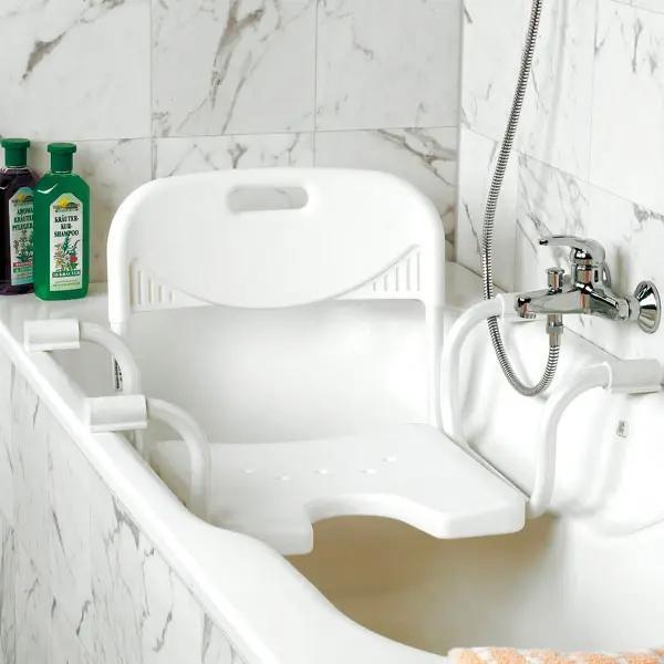 Preview: Badewannen-Einhängesitz - Mit stufenlos verstellbarem Gestell