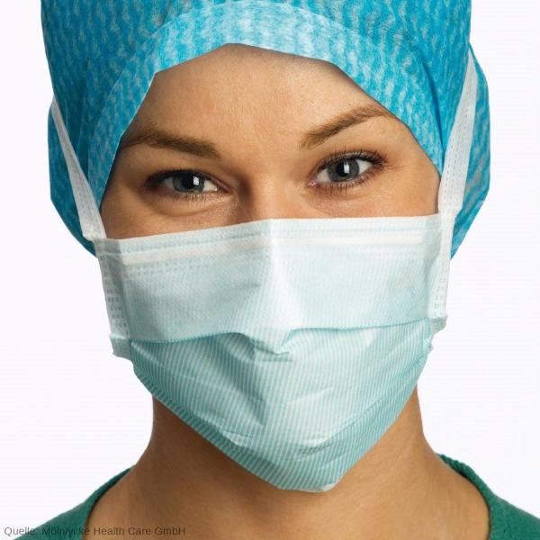 BARRIER OP-Maske - Anti-Fog, hypoallergen, blau, 60 Stück 