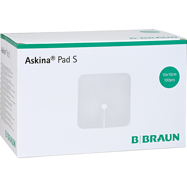 B.Braun Askina Pad-S - Sterile Schlitzkompressen mit Lochstanzung zur Wundversorgung