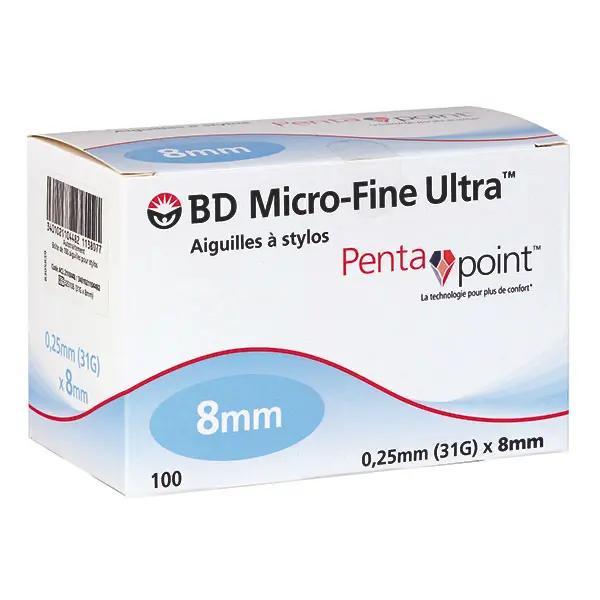Preview: BD Micro-Fine Ultra PentaPoint Pen-Nadeln - 5-fach Schliff für komfortable Injektion
