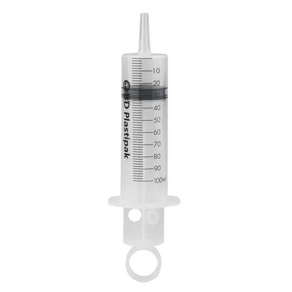BD Plastipak Wund- und Blasenspritzen - Latexfrei, Steril, 100 ml Luer-Lock/Adapter