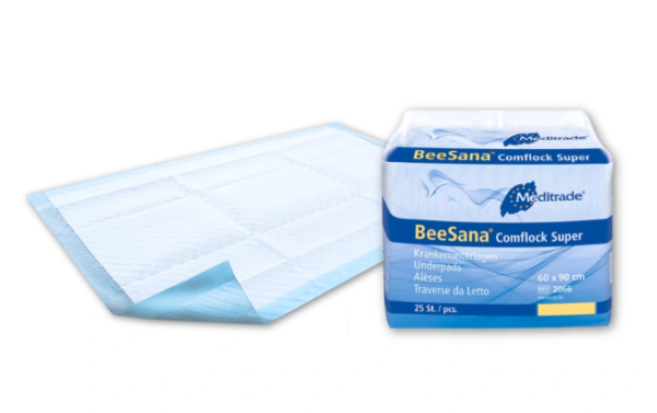 BeeSana Comflock Super - Krankenunterlagen 60 x 90 cm, 2-lagig, Zellstoff