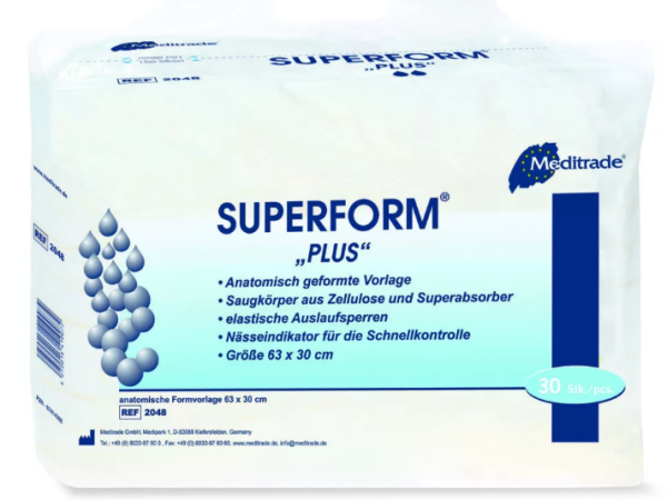 BeeSana Superform plus - Inkontinenzvorlage mit Doppelkissen