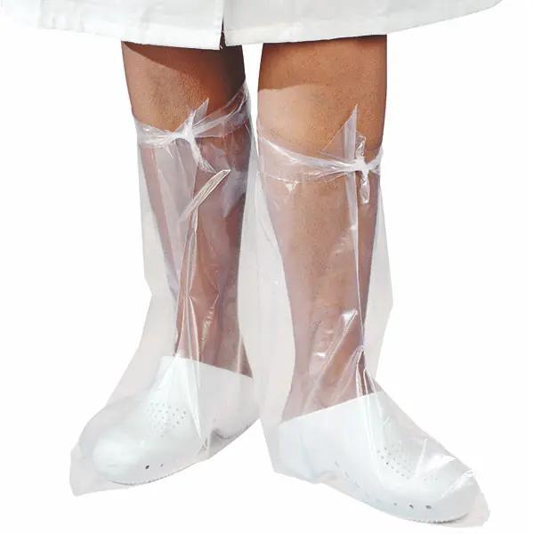 Überziehstiefel - Aus kräftiger, transparenter PE-Folie, mit Befestigungsbändern