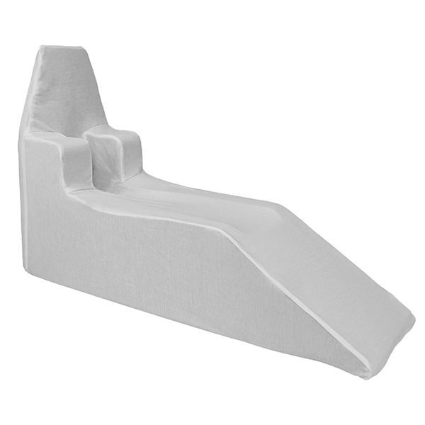 Preview: Bezug für Beinhochlagerungsschiene - Weiß (Schiene nicht im Lieferumfang enthalten!)