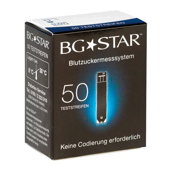 BG Star Blutzuckerteststreifen - Für Blutzuckermessgerät BG Star / My Star