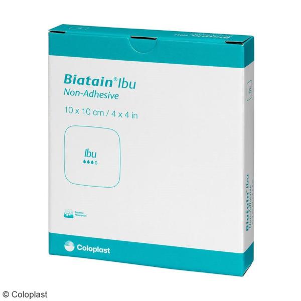 Preview: Biatain Ibu Schaumverband - Polyurethanschaum mit homogen verteiltem Ibuprofen (SSB-fähig)