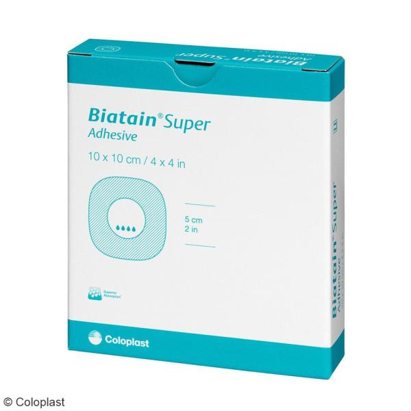 Biatain Super, steril - Hydrokapillarer Verband, selbsthaftend, 10 Stück (SSB-fähig)