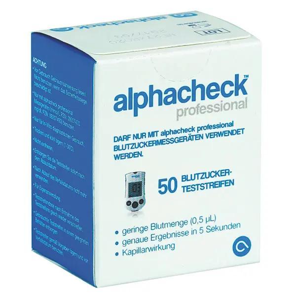 Blutzucker Teststreifen für alphacheck professional Blutzuckermessgeräte