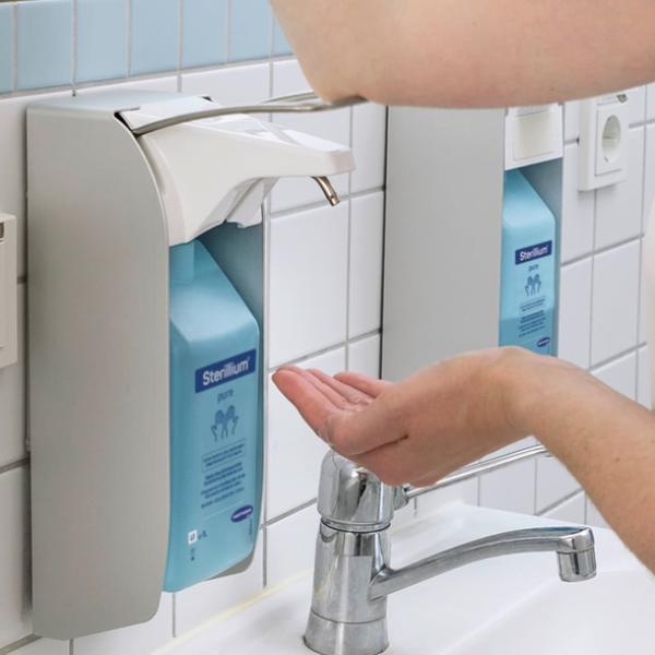 Preview: BODE-Eurospender 1 plus - Für 1 Liter Flasche mit langem Armhebel