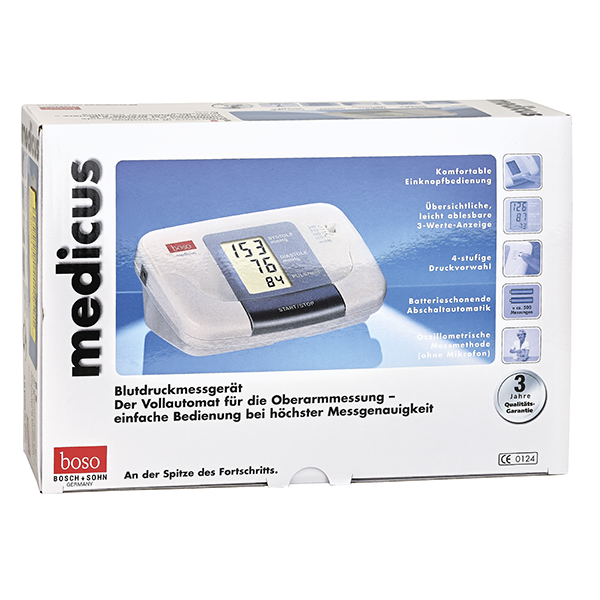 Preview: Boso Medicus Oberarm-Blutdruckmessgerät zur vollautomatischen Messung 