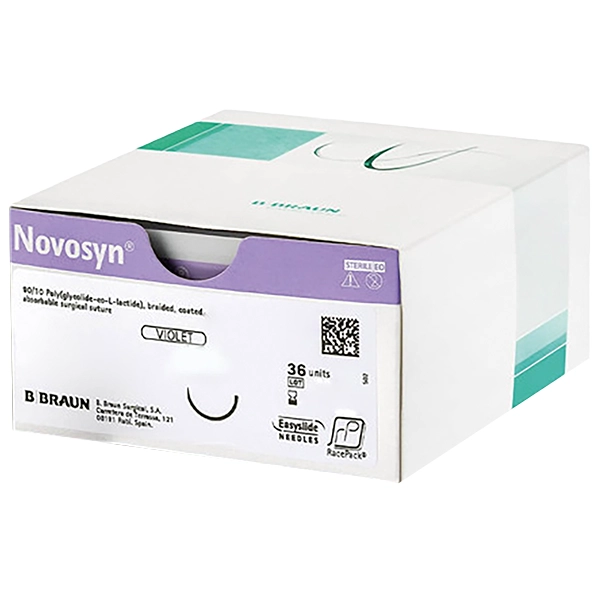 Braun Novosyn violett - Mittelfristig reißfestes, resorbierbares Nahtmaterial (SSB-fähig)