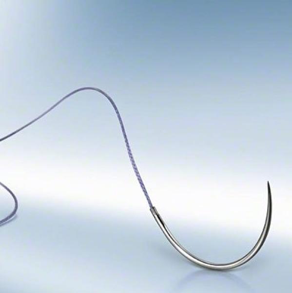 Preview: Braun Novosyn violett - Mittelfristig reißfestes, resorbierbares Nahtmaterial (SSB-fähig)