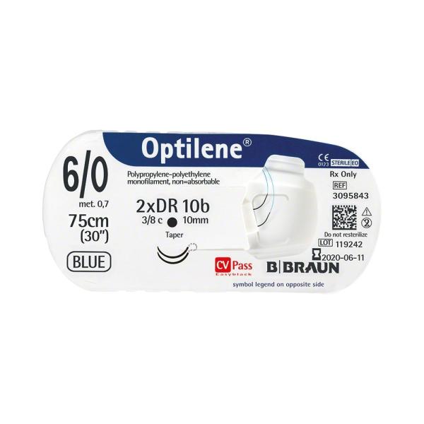 Braun Optilene blau - Nicht resorbierbares, monofiles Nahtmaterial (SSB-fähig)