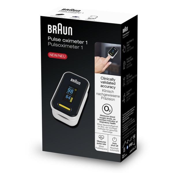 Preview: BRAUN Pulsoximeter 1 YK-81CEU - Misst Sauerstoffsättigung/Pulsfrequenz/Pulsamplitude