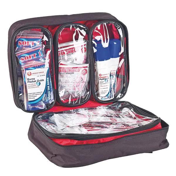 Preview: Burnshield Responder Kit in Nylon-Tragetasche - 34-teiliges Erste-Hilfe-Set