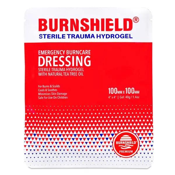 Burnshield Sterile Kompressen - Soforthilfe bei Verbrennungen, gelgetränkt 