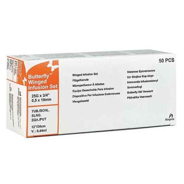 Preview: Butterfly Infusionsbesteck - Flexibler Katheter, mit Luer-Lock-Anschluss (SSB-fähig)