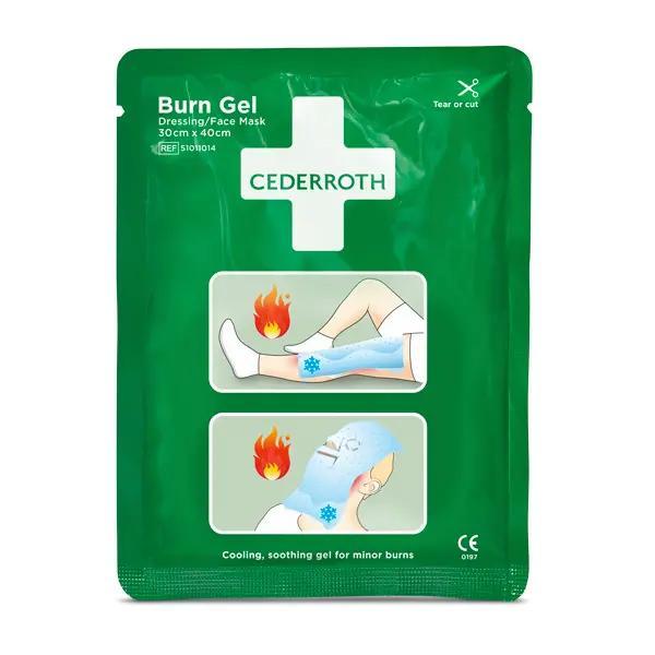 Cederroth Kompressen mit Burn Gel Dressing - kühlend, schmerzlindernd, heilungsfördernd