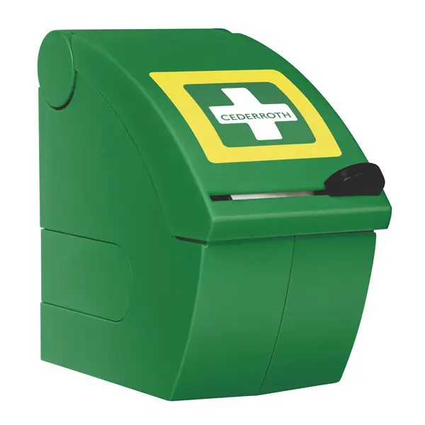 Preview: Cederroth Soft Foam Dispenser Blue - Spender mit Wandhalterung