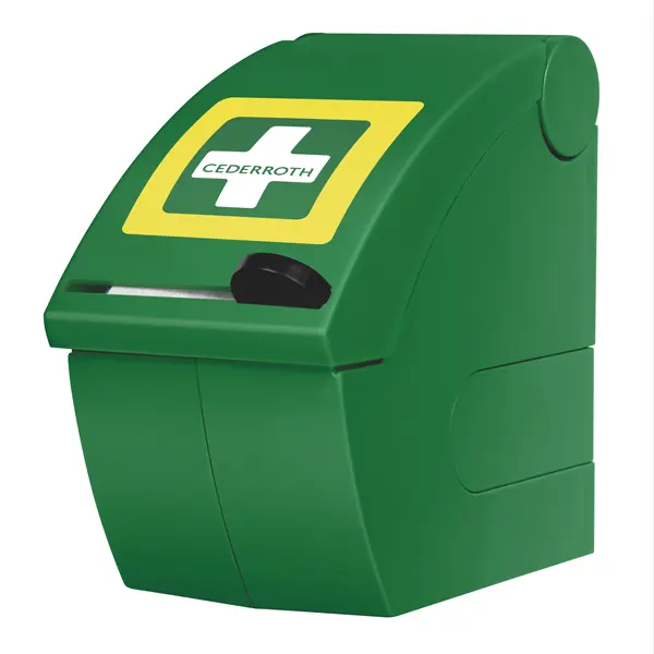 Preview: Cederroth Soft Foam Dispenser Blue - Spender mit Wandhalterung