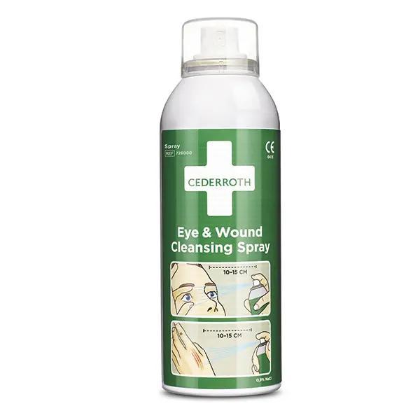 Cederroth Wund- und Augenspray - Sterile Kochsalzlösung (0,9 % NaCl), 150 ml Sprühflasche