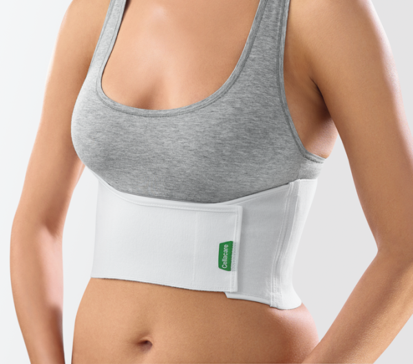 Preview: Cellacare Thorax M/F - Weiße Rippenbruchbandage für Männer und Frauen