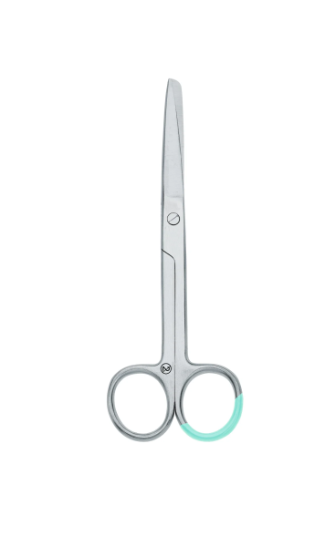 Chirurgische Schere - gerade, spitz/stumpf, 14,5 cm - steril einzeln verpackt