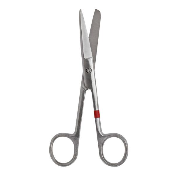 Chirurgische Scheren gerade, 14,5 cm - stumpf/spitz, steril, Einmalinstrument aus Metall
