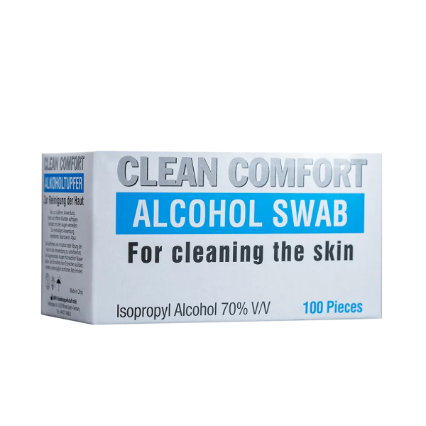 Clean Comfort Alkoholtupfer mit 70 % Isopropylalkohol getränkt - einzeln verpackt (SSB-fähig)
