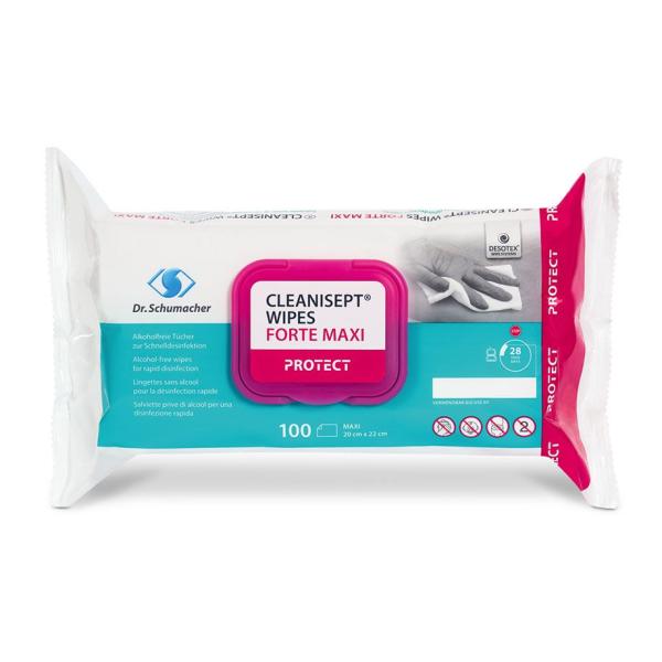 Cleanisept Wipes Forte - Desinfektionstücher, Maxi Spenderpack